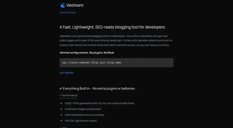 WebNami screenshot