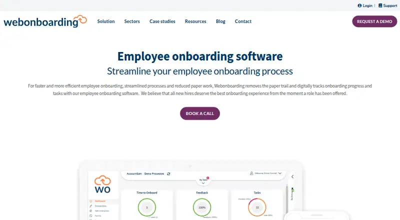 Webonboarding screenshot