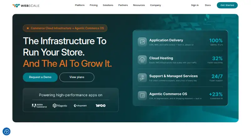 Webscale screenshot