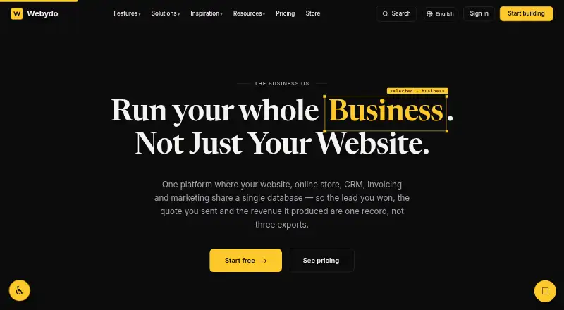 Webydo screenshot