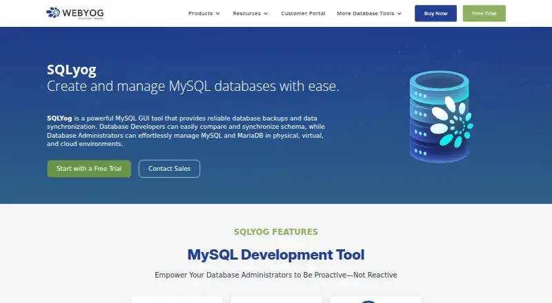 SQLyog screenshot