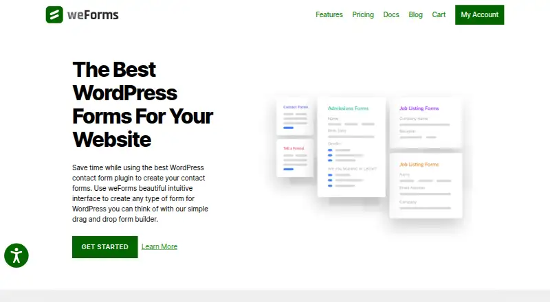 weForms screenshot