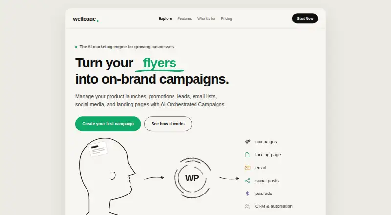 Wellpage screenshot
