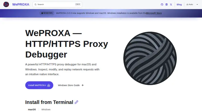 WePROXA screenshot