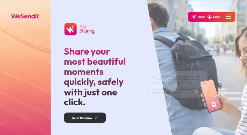WeSendit screenshot
