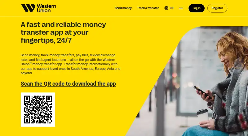 Western Union screenshot