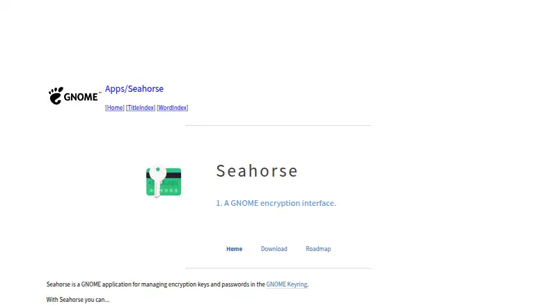 Seahorse screenshot