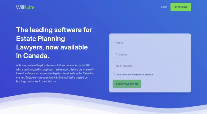 WillSuite screenshot