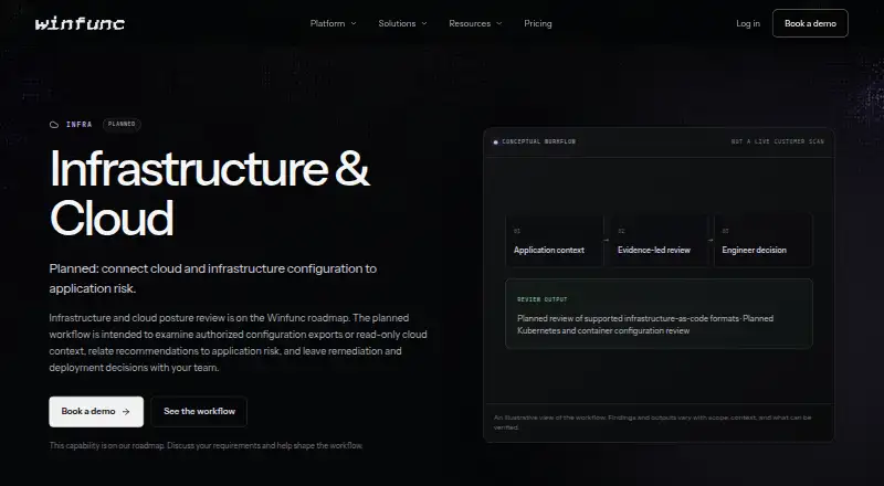 Winfunc Infrastructure Scanner screenshot
