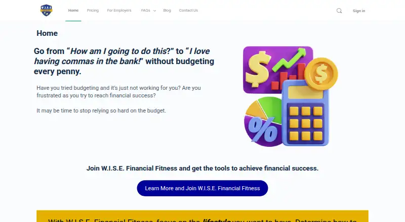 WISE Financial Fitness screenshot