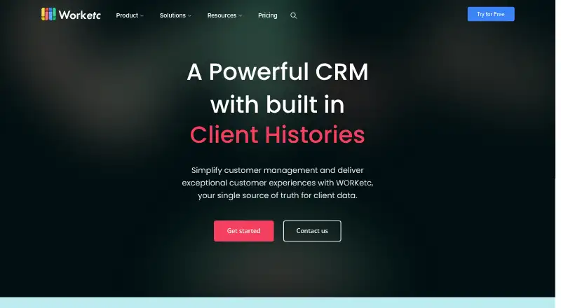 WORKetc CRM screenshot