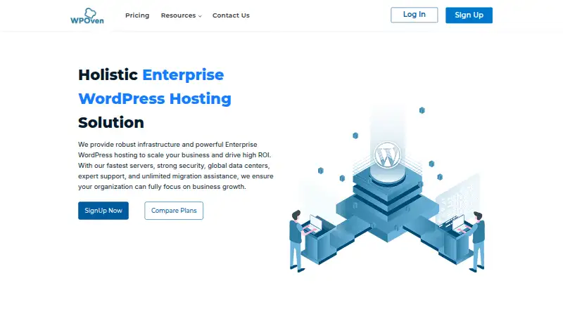 WPOven Enterprise WordPress Hosting screenshot