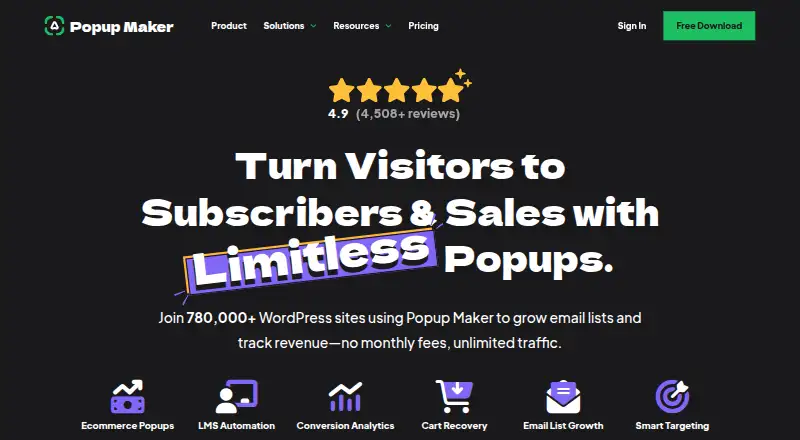 Popup Maker screenshot