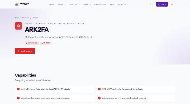 ARK2FA screenshot
