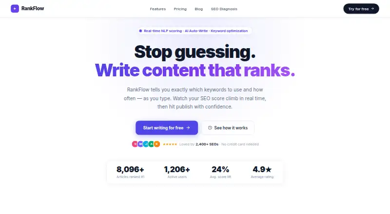 RankFlow screenshot
