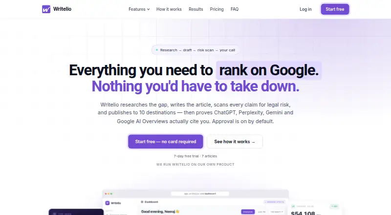Writelio screenshot