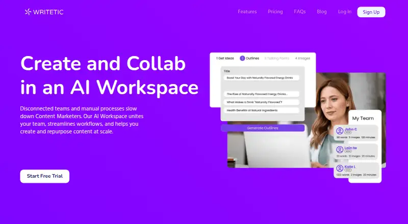 Writetic screenshot
