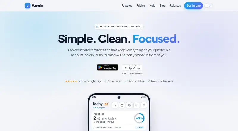 Wumilo screenshot