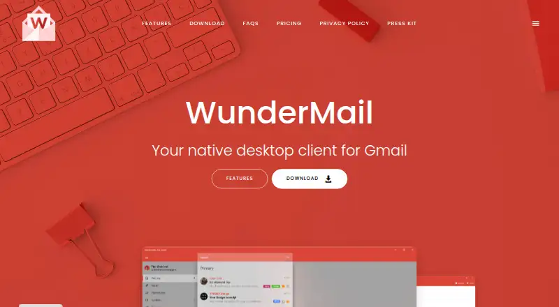 WunderMail screenshot