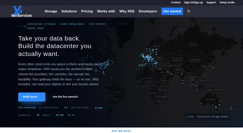 XNS Object Storage screenshot