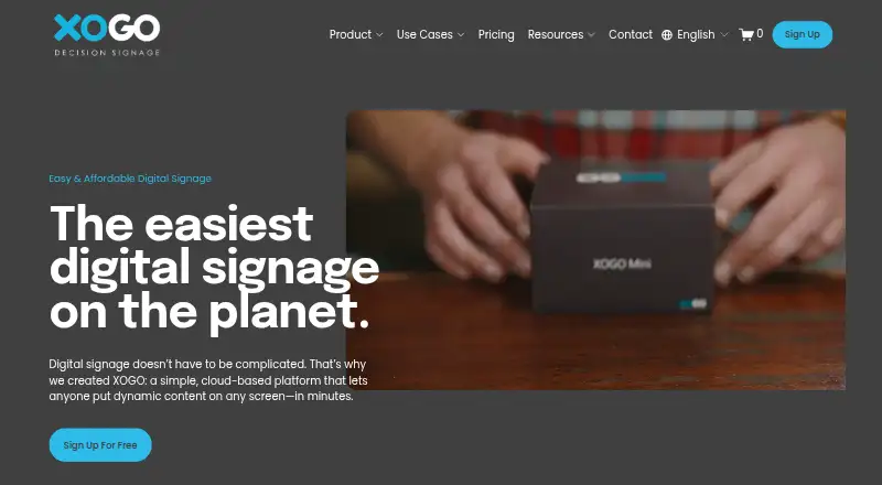 XOGO Digital Signage screenshot