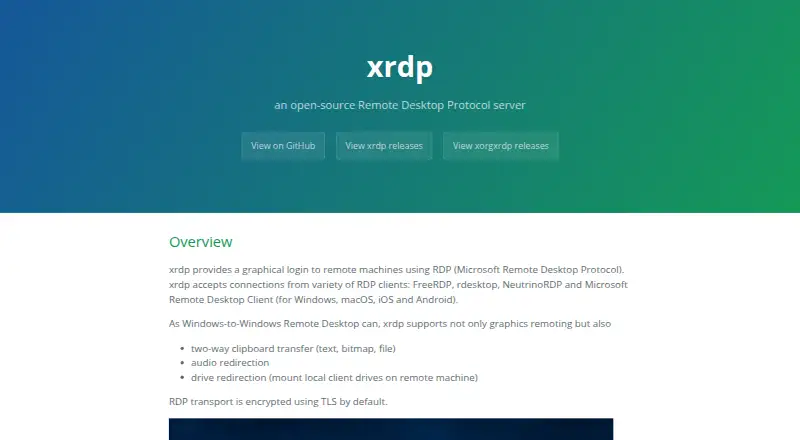 xrdp screenshot