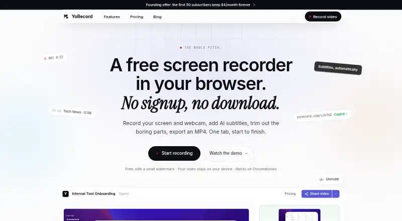 YoRecord screenshot