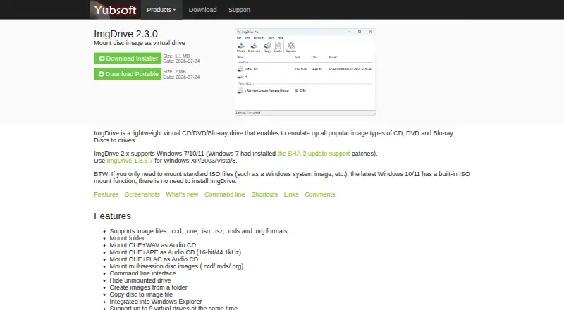 ImgDrive screenshot