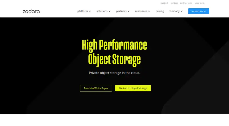 Zadara Object Storage screenshot