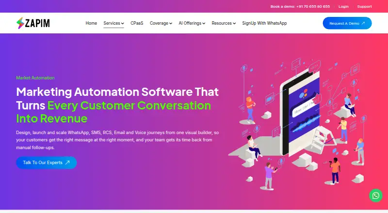 Zapim Marketing Automation screenshot