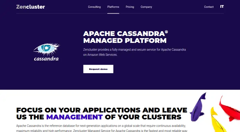 Zencluster Managed Apache Cassandra screenshot