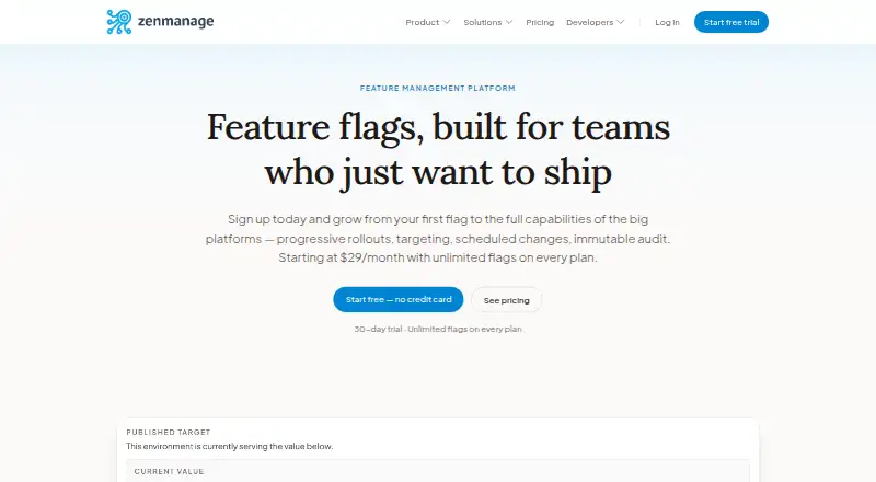 Zenmanage screenshot