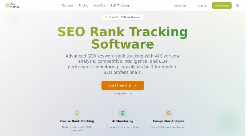 Zest Metrics screenshot