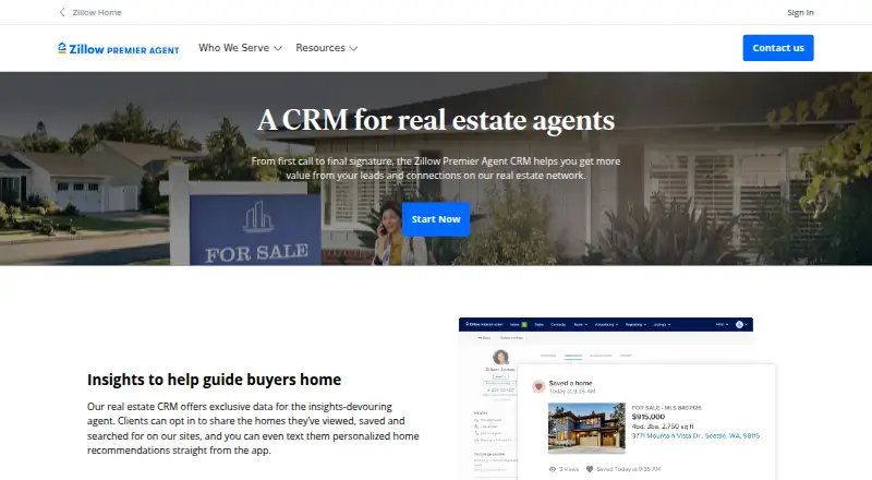 Zillow Premier Agent CRM screenshot