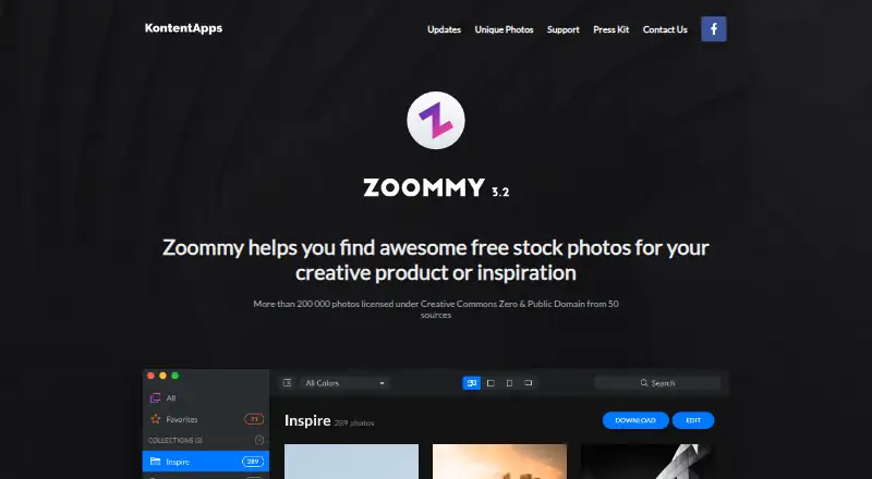Zoommy screenshot