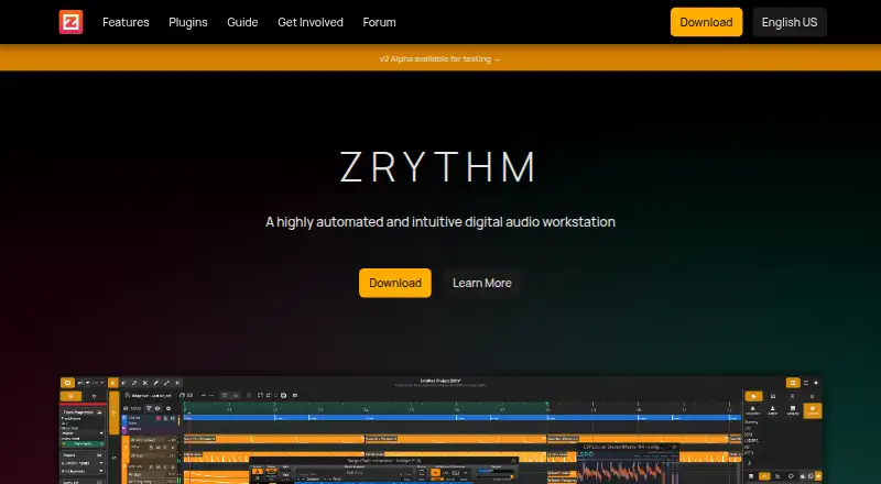 Zrythm screenshot