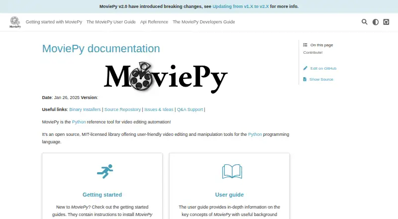 MoviePy screenshot