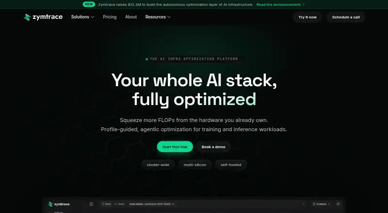 Zymtrace screenshot
