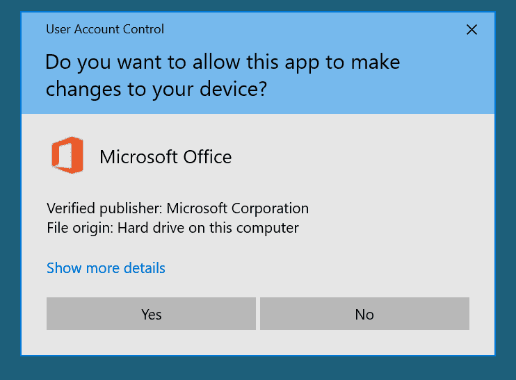Authorize outlook 365 install