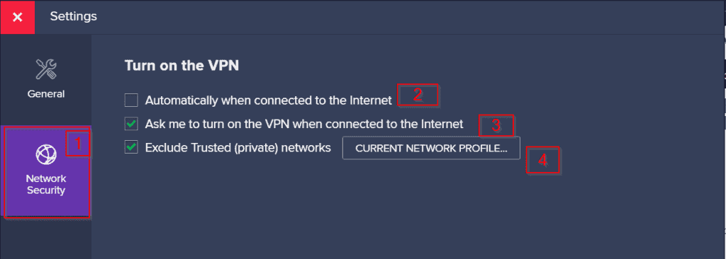 AVAST VPN - Seguridad de red