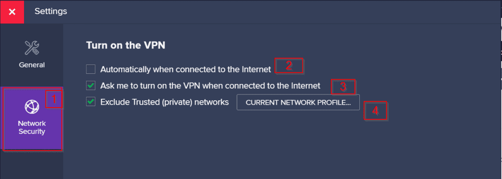 Avast VPN - network security