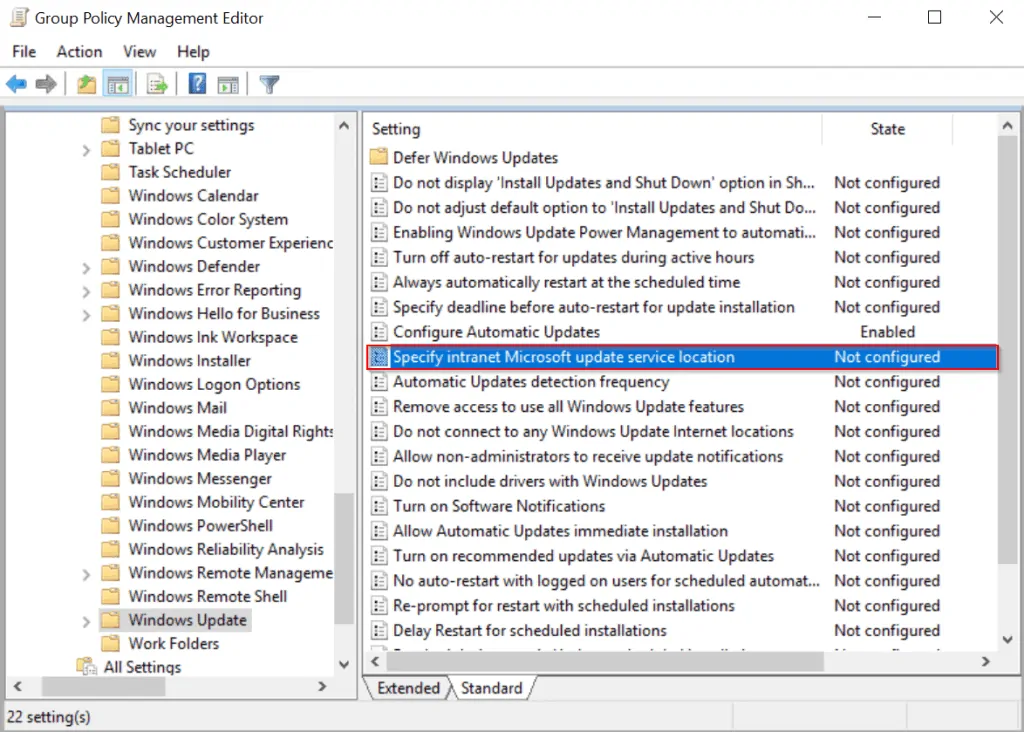 WSUS Windows Server 2016: Installation and Configuration