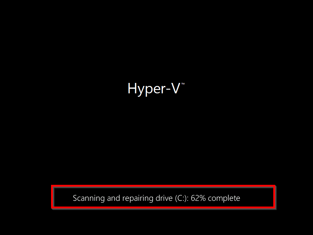 scanning and repairing drive
