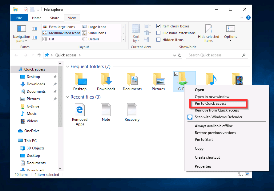 limited access windows 10