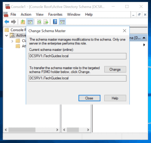 Transfer Schema Master Role with MMC or NTDSUTIL