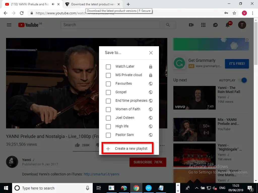Create a YouTube Music Playlist