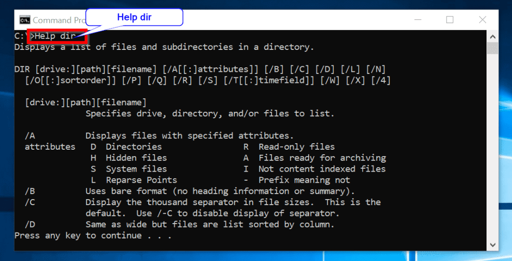 Command Prompt Commands