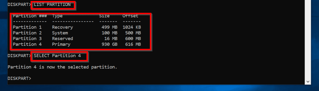 command prompt commands