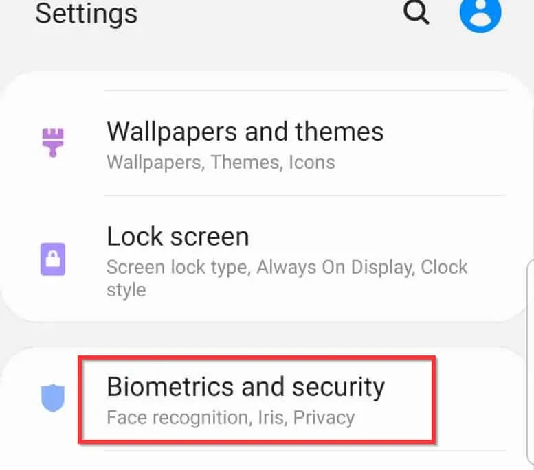 Biometrics and security - Find my Samsung (Samsung Find my Mobile)