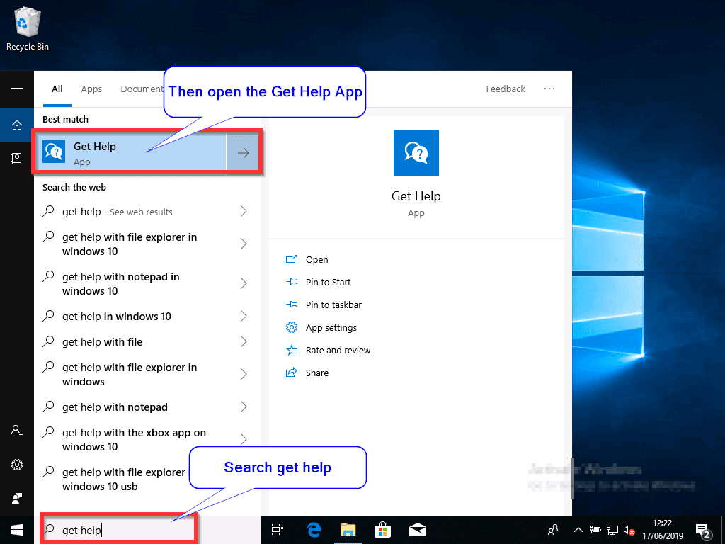 To Get Help In Windows 10 Lates Windows 10 Update